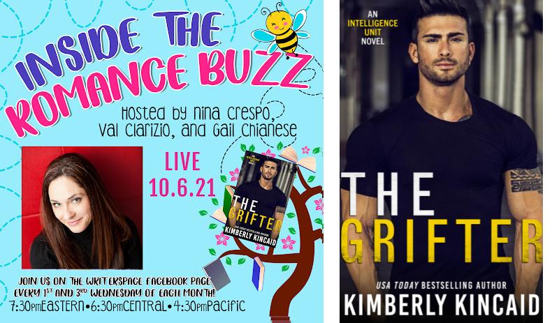 Inside the Romance Buzz Hosted by Nina Crespo, Val Clarizio, and Gail Chianese, with Special Guest Author Kimberly Kincaid